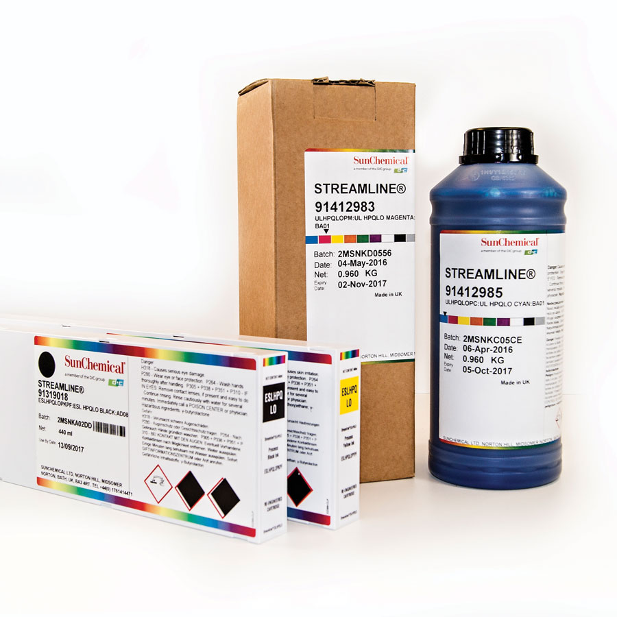 Streamline Inks for Digital Printing from SunChemical